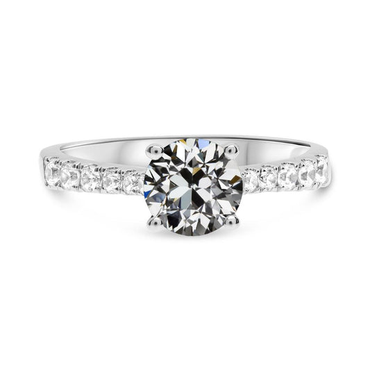Damen Runder Altschliff Echt Diamant-Verlobungsring Gold 3,50 Karat - harrychadent.ch