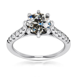 Damenring Alter Minenschliff Naturliche Diamant 8 Krappen Set Schmuck 4,25 Karat