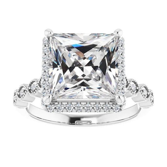 Damenring Mit Rundem Und Eckigem Altschliff Echt Diamantring 7,75 Karat - harrychadent.ch