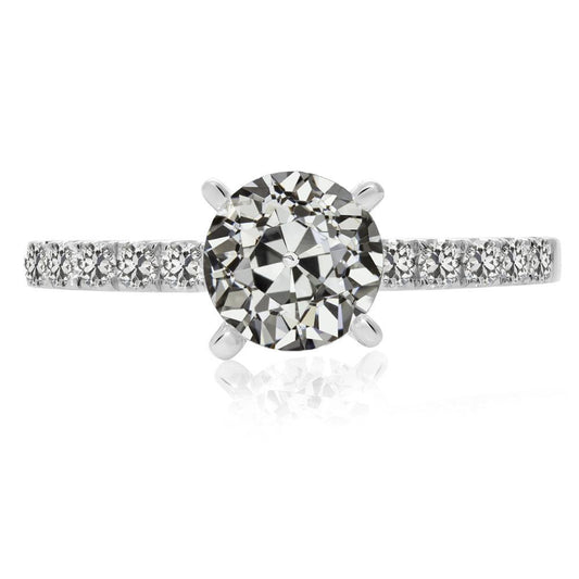 Damenring Rund Alter Bergmann Echt Diamant 4 Krappen Set 4 Karat Schmuck - harrychadent.ch