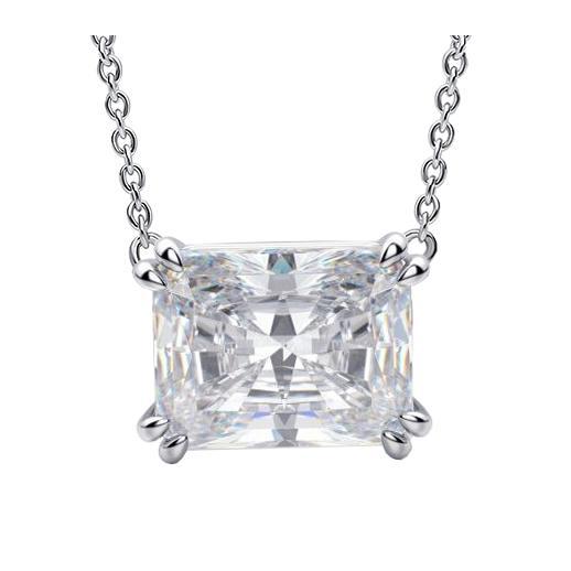 East West Set Radiant Echt Diamant Anhänger Doppelspitze Hundeohr 2,50 Karat