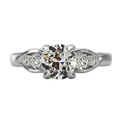 Ehering Rund Alteuropäischer Echt Diamant Damenschmuck 4.50 Karat