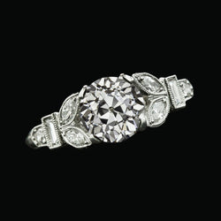 Ehering Runder Altschliff Marquise & Baguette Natürliche Diamant 3,25 Karat