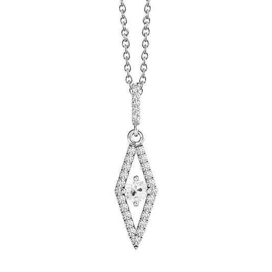 Gold 14K Echt Diamant-Anhänger rund alter Bergmann Prong Set 1,50 Karat - harrychadent.ch