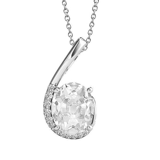 Gold Echt Diamant-Anhänger gebogen rund & Oval alter Bergmann Krappen Set 4 Karat - harrychadent.ch