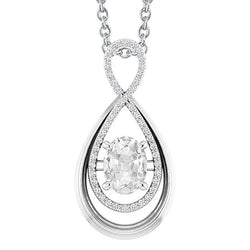 Gold Echt Diamant Anhänger Birnenförmig Rund & Oval Alter Bergmann 2,50 Karat