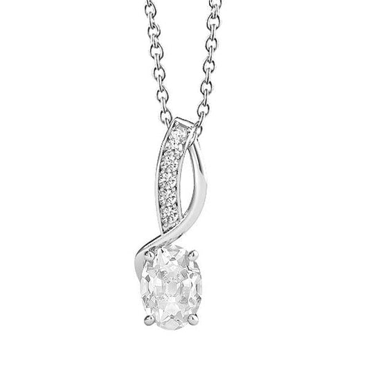 Gold Echt Diamant Anhänger Twisted Shank Runden & Oval alter Bergmann 2,50 Karat - harrychadent.ch