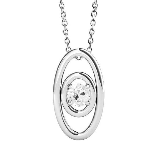 Gold Echt Diamant Oval Anhänger Rund alter Bergmann Krappen Set 1 Karat - harrychadent.ch