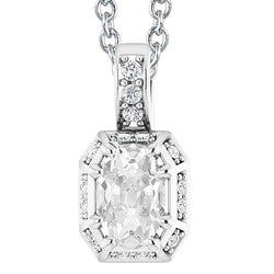 Goldene Echt Diamant-Anhängerhalskette Halo Round & Oval Alter Bergmann 6.50 Karat