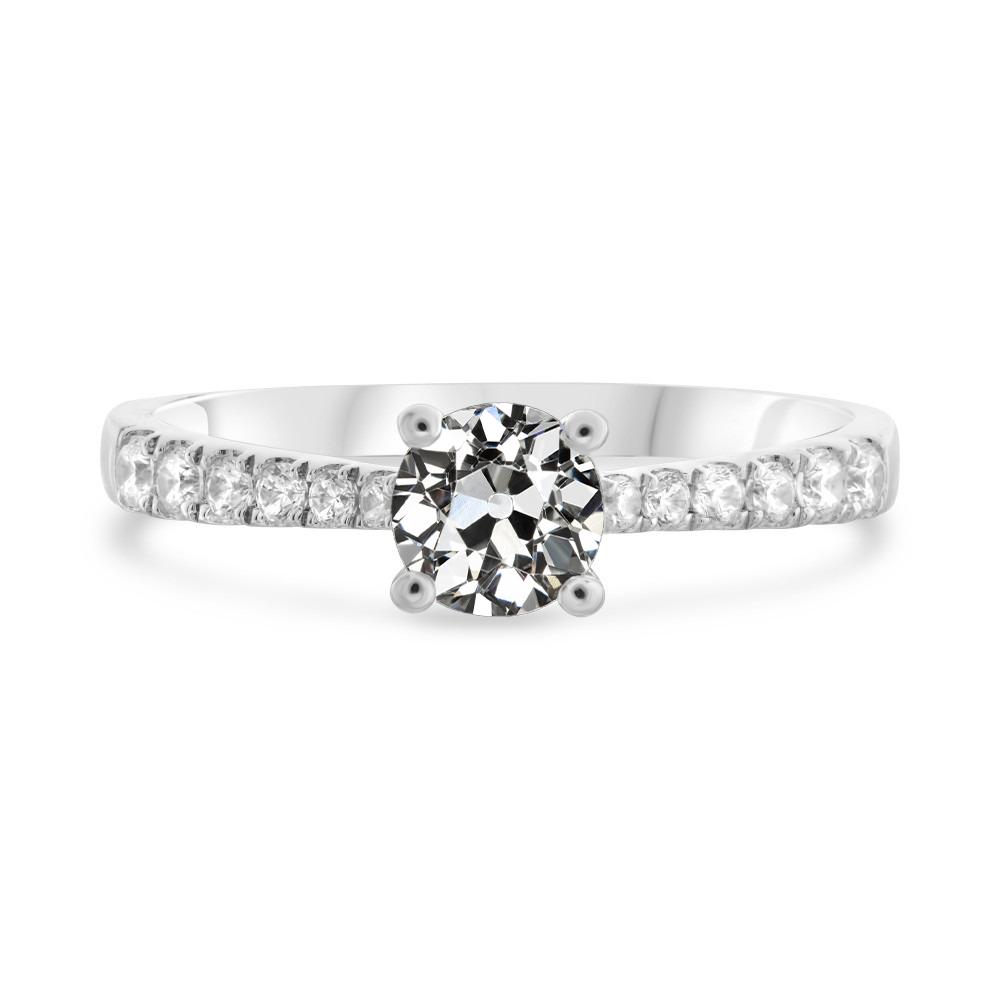 Goldener Runder Alter Bergmann Echt Diamant-Jubiläumsring Mit Akzenten 3 Karat - harrychadent.ch