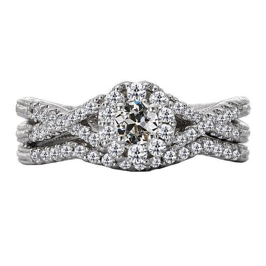echter round diamant 3.50Karat ring Vorderansicht