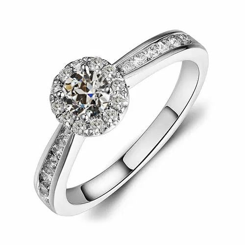 Halo Ehering Old Mine Cut Naturlich Diamant Channel Set 2,50 Karat - harrychadent.ch