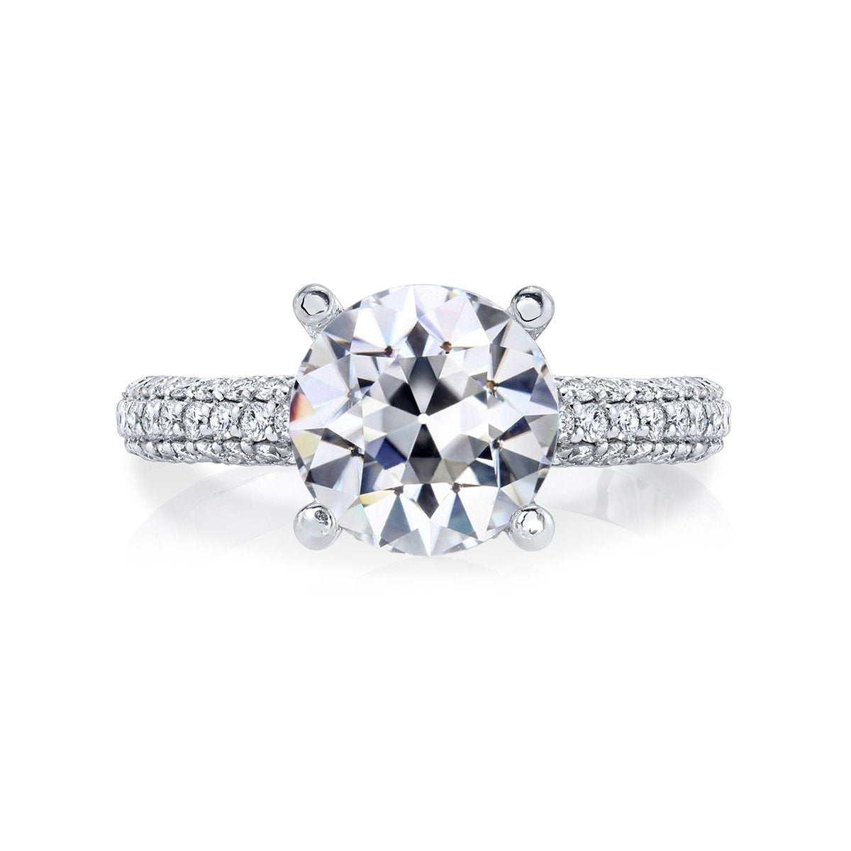 Jubiläumsring Rund Altschliff Naturlich Diamant Gold Damen Schmuck 5.50 Karat - harrychadent.ch