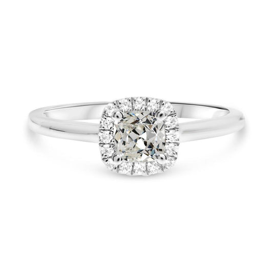 Kissen Alter Bergmann Naturlich Diamant Halo Ring 3.50 Karat - harrychadent.ch