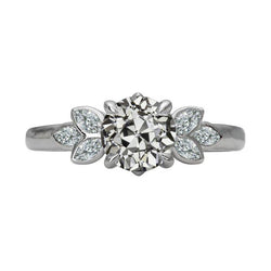 Marquise & Runden Alter Bergmann Echt Diamantring Krappenlünette Set 5 Karat