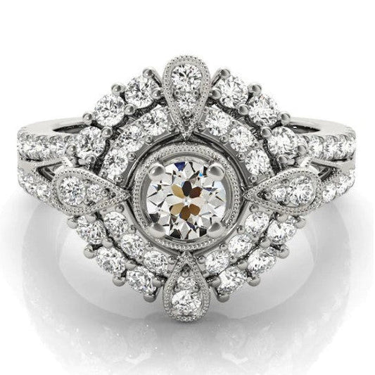 echter round diamant 5Karat ring Vorderansicht