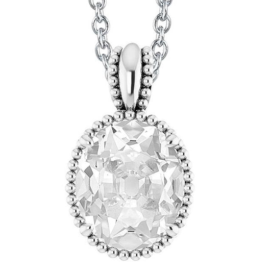 Naturlich Diamant Anhänger Halskette Oval Old Mine Cut 5 Karat Damen Schmuck 14K - harrychadent.ch
