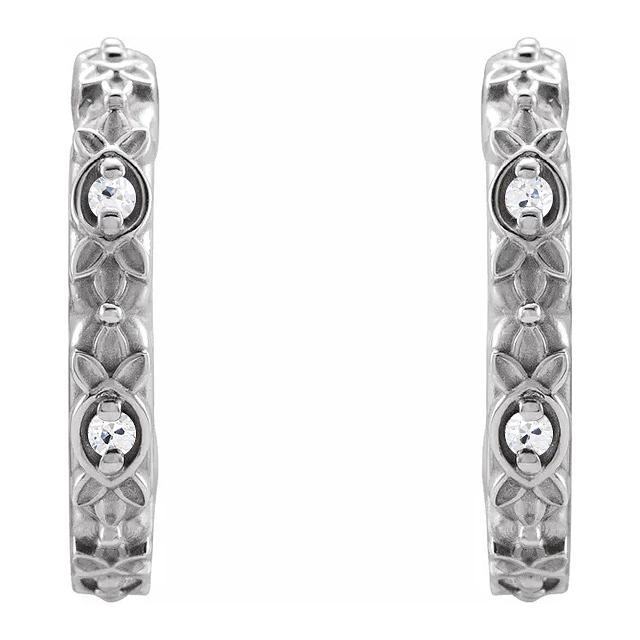 Offene Creolen Im Vintage-Stil Alter Bergmann Echt Diamants 4 Karat1