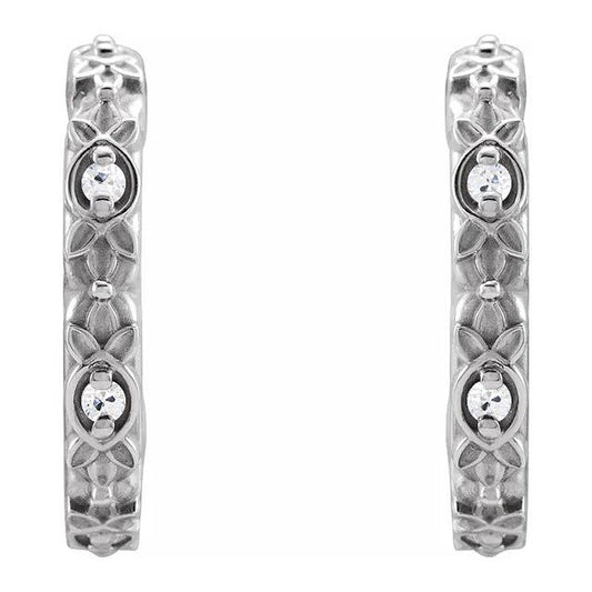 Offene Creolen Im Vintage-Stil Alter Bergmann Echt Diamants 4 Karat1