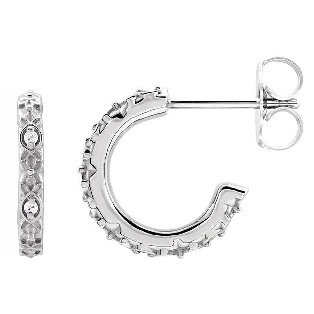 Offene Creolen Im Vintage-Stil Alter Bergmann Echt Diamants 4 Karat2
