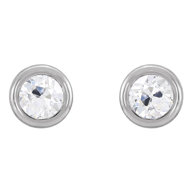 Ohrstecker Lünette Set Alter Bergmann Echt Diamants 3 Karat Push Backs - harrychadent.ch
