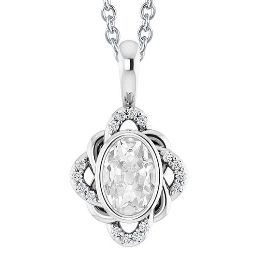 Ovaler Alter Bergmann Gold Naturlich Diamant Anhänger Lünette Mit Bügel 4,50 Karat - harrychadent.ch