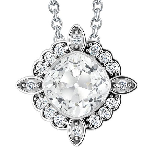 Rund & Kissen Alter Bergmann Echt Diamant-Anhänger-Schiebelünette Set 7 Karat - harrychadent.ch