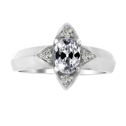 Rund & Oval Old Mine Cut Echt Diamant Zinken Set Star Style 4 Karat
