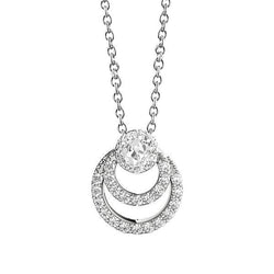 Runden & Pear Old Mine Echt Diamant Halo Circle Anhänger 2 Karat Mit Kette
