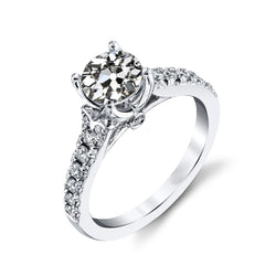 Runder Alter Bergmann Echt Diamant Ehering Damenschmuck 3.50 Karat