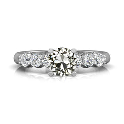 Runder Alter Bergmann Naturlich Diamant Ehering Goldschmuck 4,50 Karat