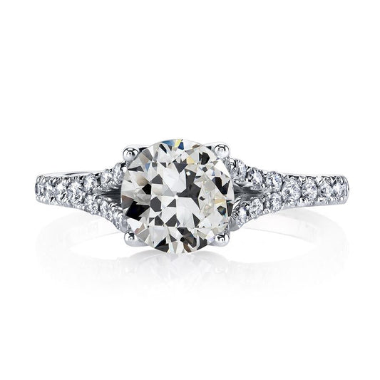 Runder Alter Bergmann Naturlich Diamant Ehering Split Shank 5 Karat 14K Gold - harrychadent.ch