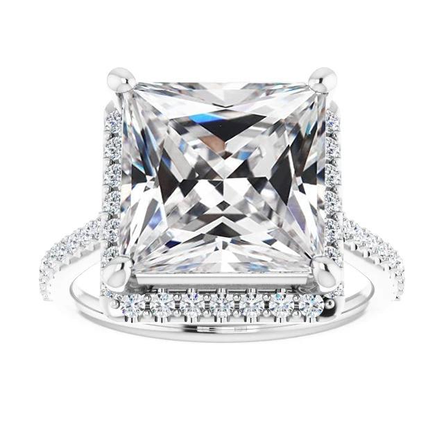 Runder & Eckiger Alt-Bergmann-Echt Diamantring 14K Gold 7,50 Karat - harrychadent.ch