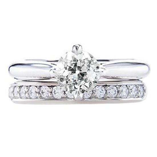 Runder Ehering Set Alter Bergmann Echt Diamanten 1,75 Karat Gold 14K