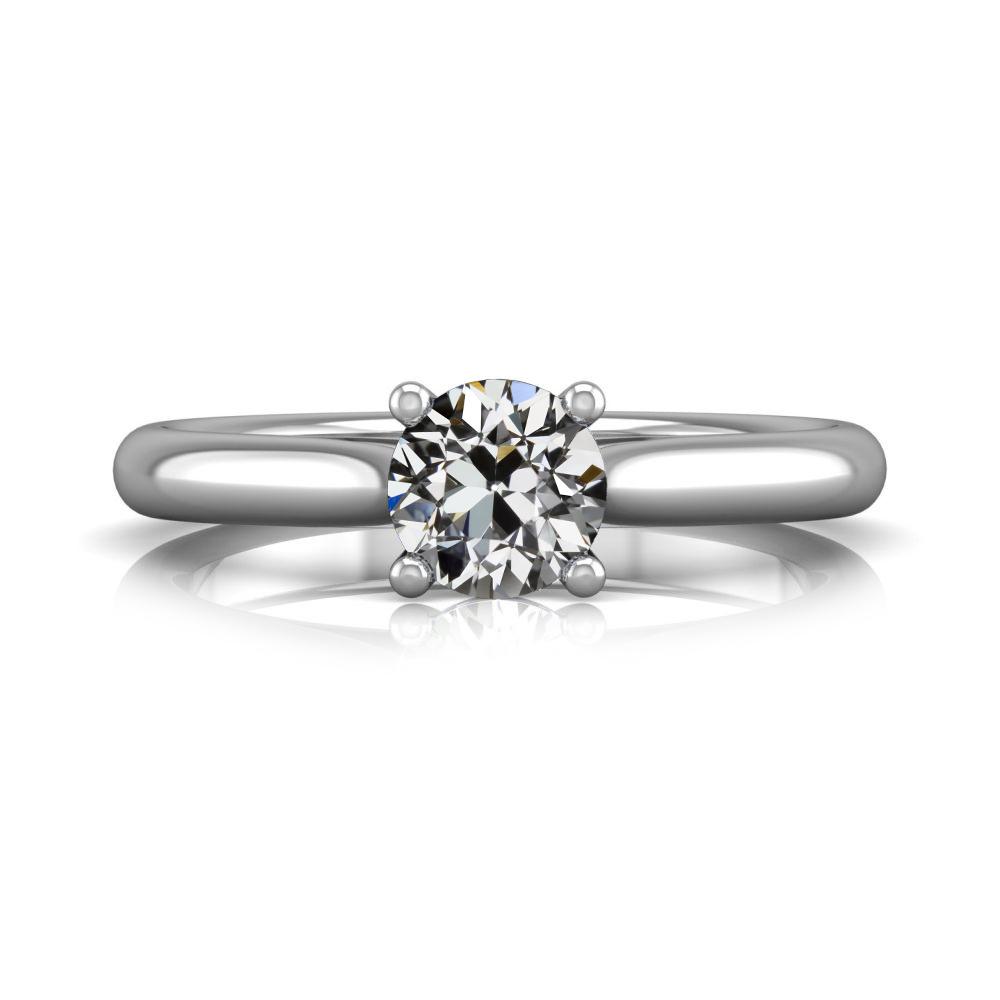 Runder Solitaire Old Mine Cut Echt Diamantring 14K Gold 1,50 Karat - harrychadent.ch