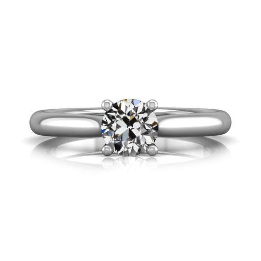 Runder Solitaire Old Mine Cut Echt Diamantring 14K Gold 1,50 Karat - harrychadent.ch