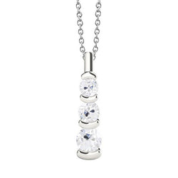 Runder alter Minenschliff Natürlich Diamant Anhänger & Kette halbe Lünette Set 1,50 Karat