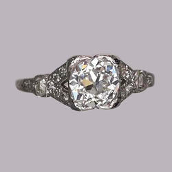 Rustikaler Natürliche Diamant-Verlobungsring