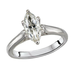 Solitärring Marquise Old Mine Cut Echt Diamantschmuck 2,50 Karat