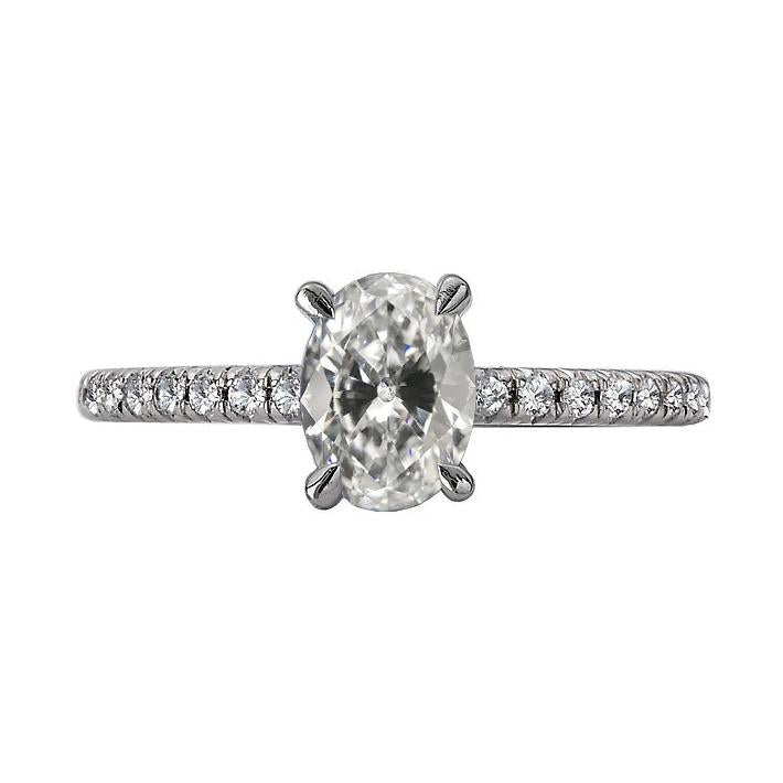 Solitärring Mit Akzenten rund & Oval Alter Bergmann Naturlich Diamant 5 Karat - harrychadent.ch