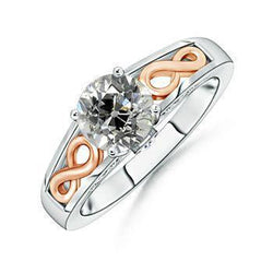 Solitaire Runden Natürliche Diamant Old European 1,50 Karat Infinity Style