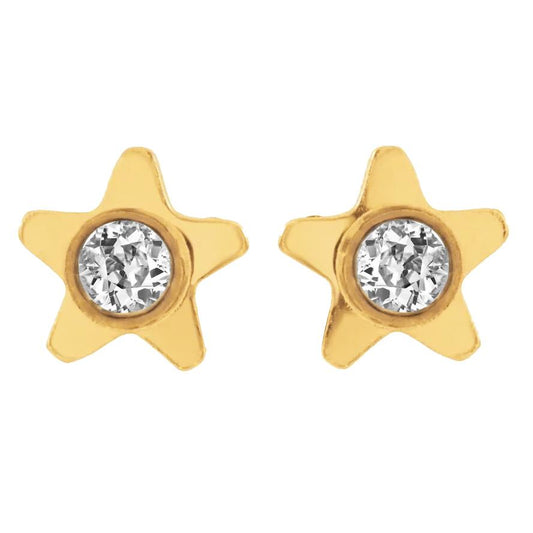 Star Style Echt Diamant Ohrstecker Alter Bergmann 2 Karat Gelbgold 14K - harrychadent.ch