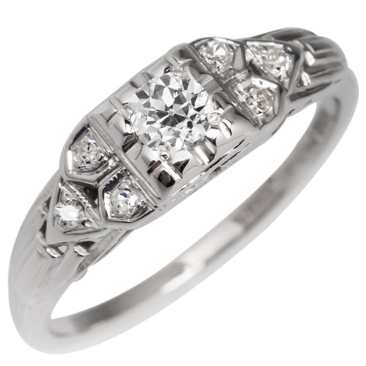 Vintage Stil Kissen Alter Minenschliff Natürliche Diamant Ehering 3 Karat