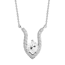 Weißgold 14K Natürlich Diamant Anhänger Rund alter Bergmann V-Form 3 Karat