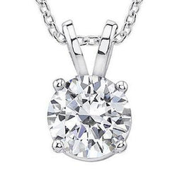 1.25 ct. Gold-Diamant-Anhänger mit Kettenhalskette