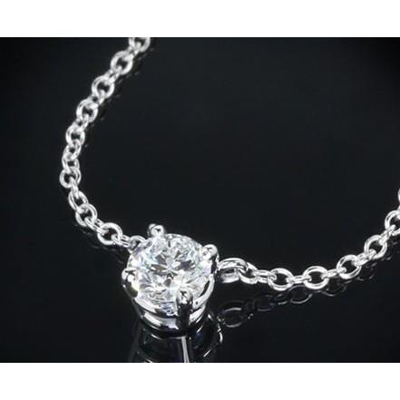 echter round diamant 2.50Karat anhänger Vorderansicht