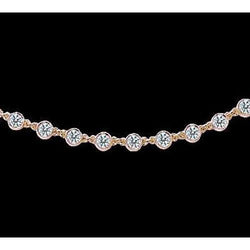 30 Karat Yards Diamant Halskette Anhänger Gelbgold Diamant