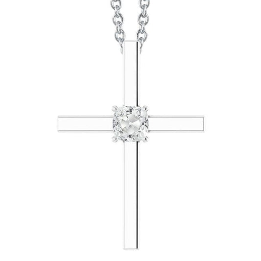 Cross Diamant Anhänger Rutsche Kissen alter Bergmann 1,50 Karat - harrychadent.ch