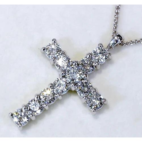 Diamantkreuz Anhänger 3 Karat - harrychadent.ch