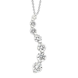 Journey Runden Diamant Anhänger 4,50 Karat Slide Damen Schmuck Neu